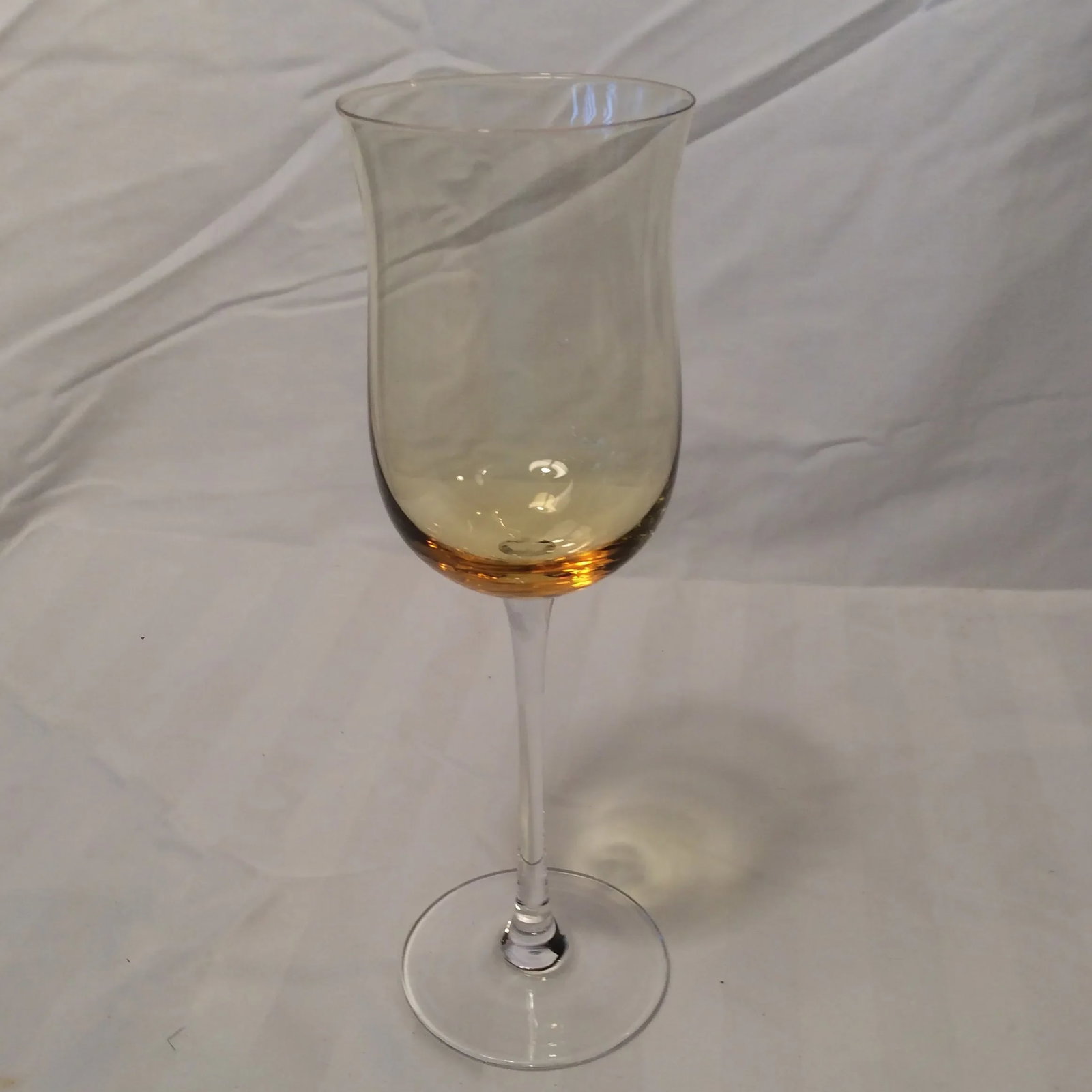 Italian Multi Colored Tall Stem Crystal Wine Glasses - Set of 11 - 7