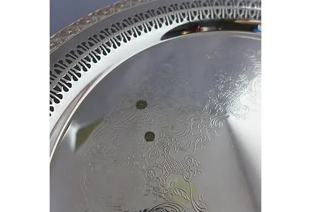 Vintage Silver Plated Stem & Tray - Set of 5 - 6