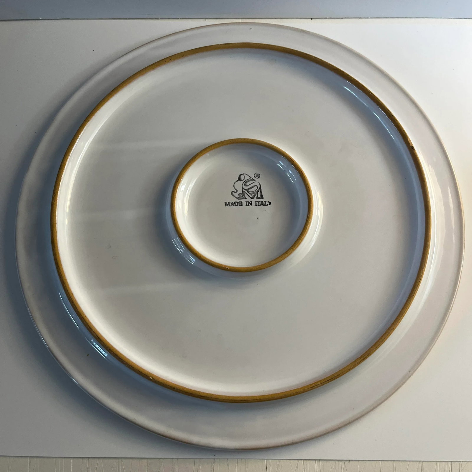 1980s Vintage Handmade Italian Cake Plate - 5