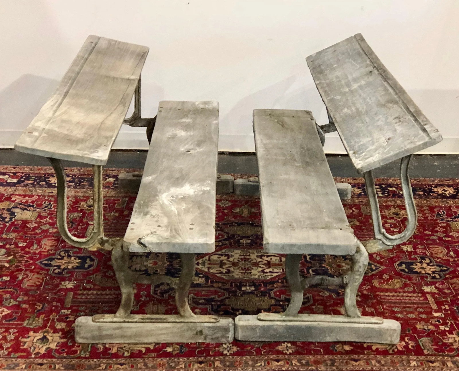 Early 20th Century Vintage American Benches- A Pair - 2
