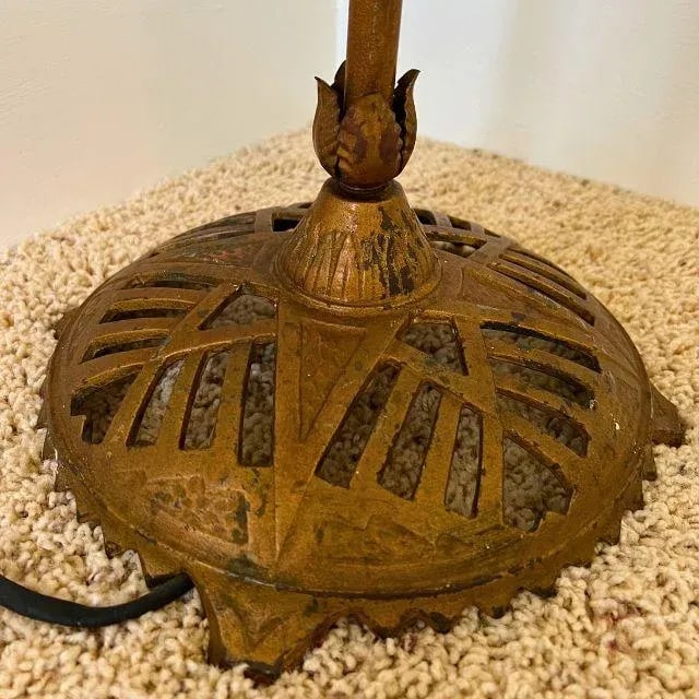 1920s Art Deco, Skyscraper, Cast Iron, Floor Lamp - 5