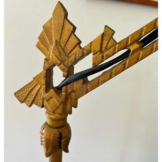 1920s Art Deco, Skyscraper, Cast Iron, Floor Lamp - 7