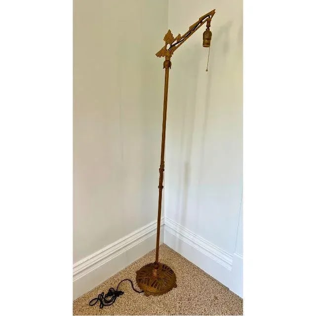 1920s Art Deco, Skyscraper, Cast Iron, Floor Lamp - 9