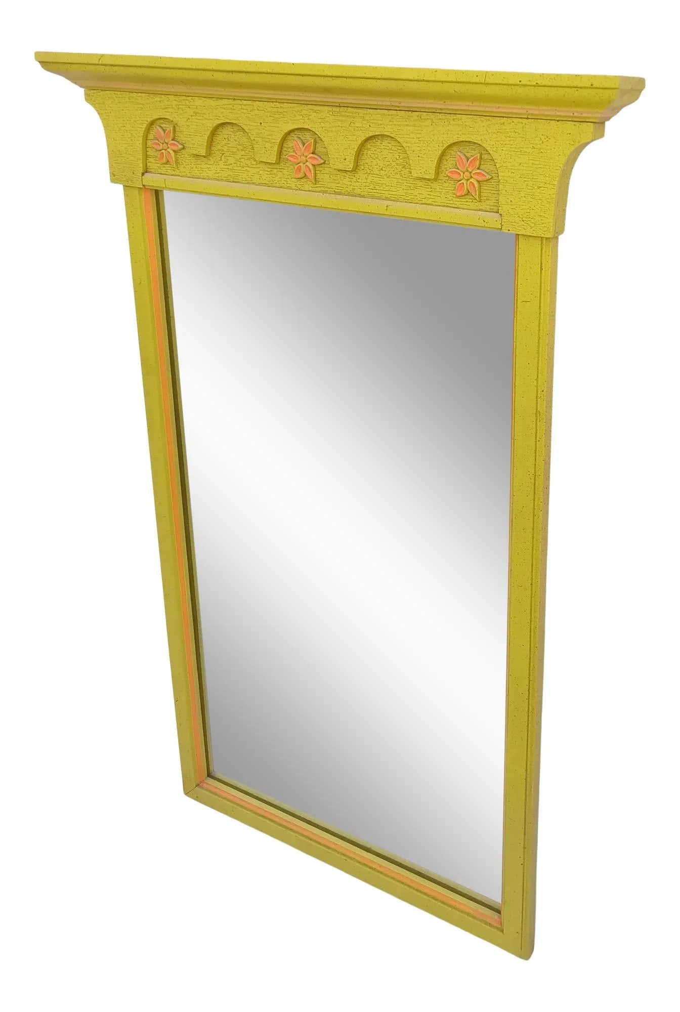 1960s Funky Flower Power Bedroom Mirror - 2