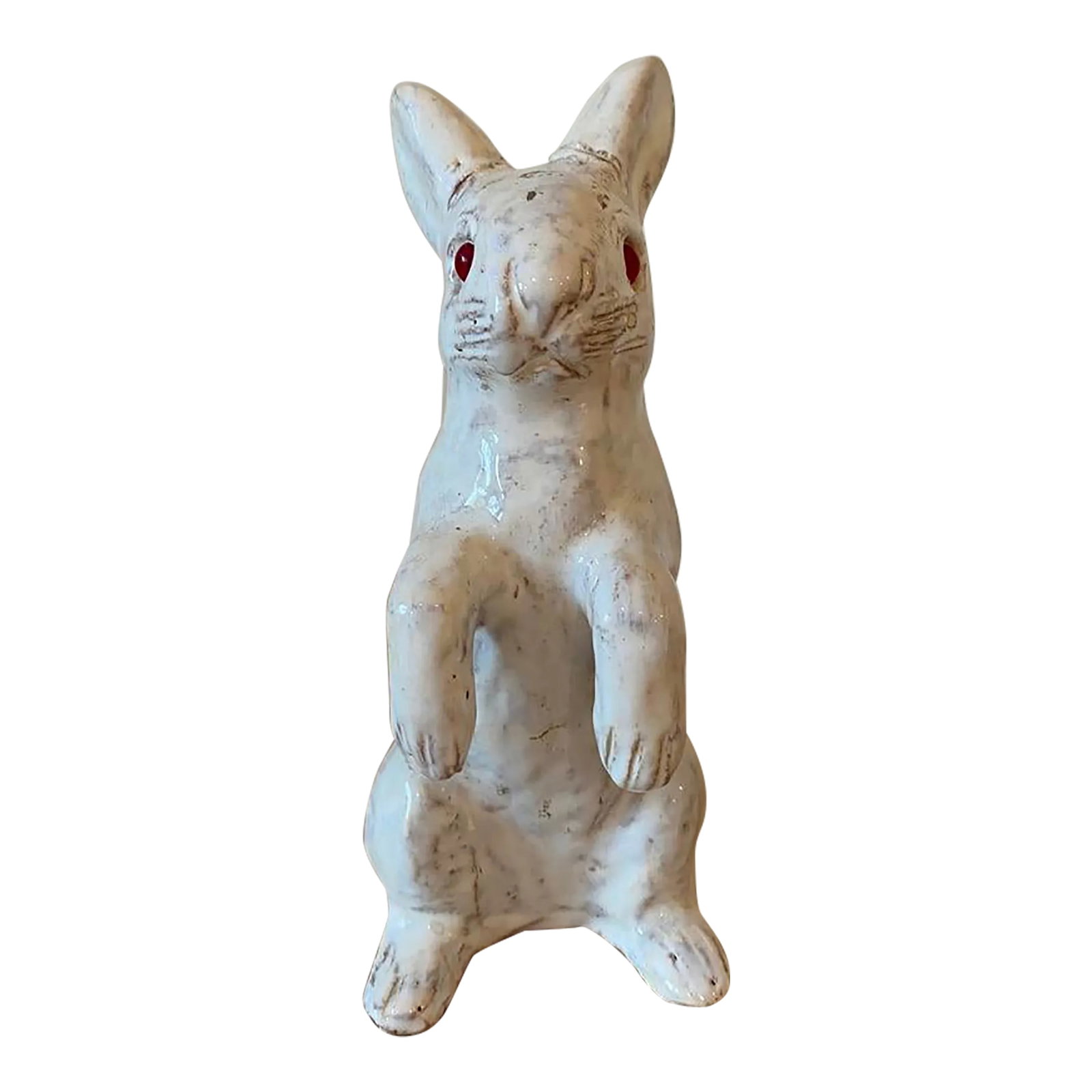 Vintage Faience Majolica French Bunny Rabbit (1 of 7)