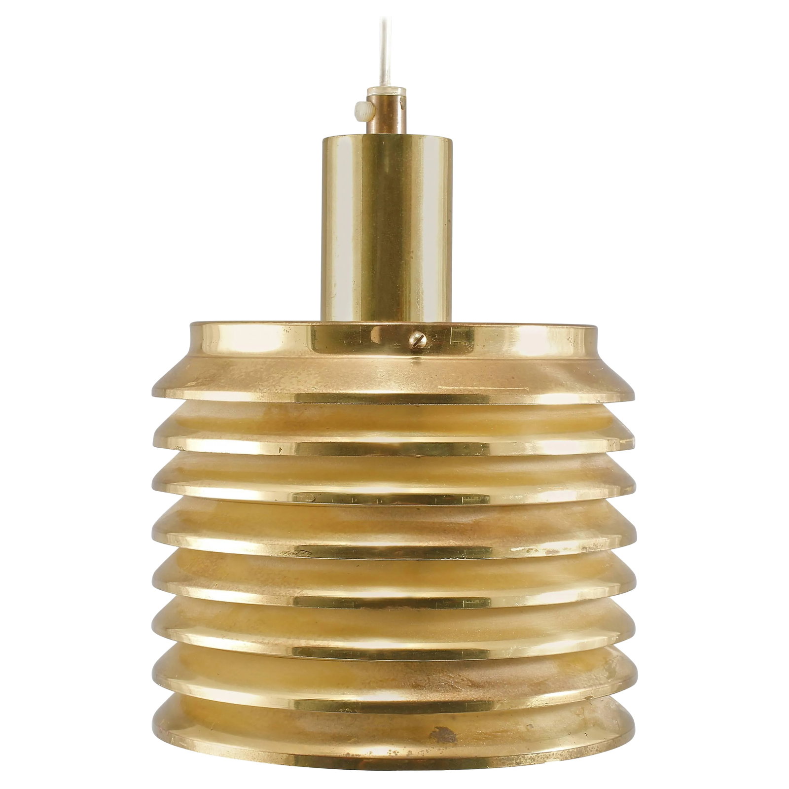 Pendant by Hans Agne Jkobsson: A Pendant designed by Has Agne Jkobsson, Sweden. Circa 1960th. Existing wiring, we do not guaranty functionality. Rewiring available. The matching table lamp also available. Condition: Alterations: Or