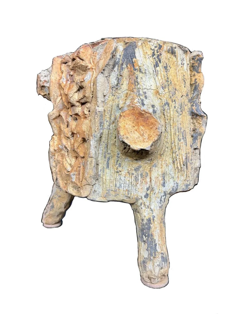 Vintage French Faux Bois Concrete Planter | Mid-Century Garden Planter, Circa 1960s - 2