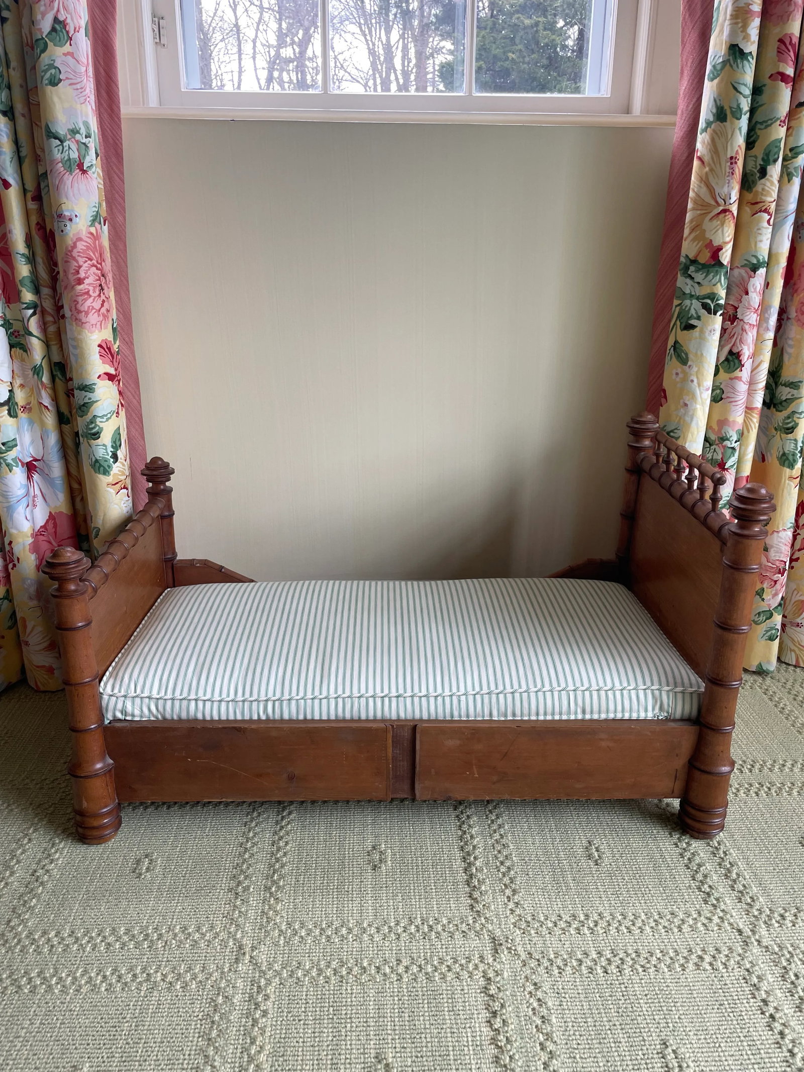 19th Cent French Faux Bamboo Dog Bed - 4