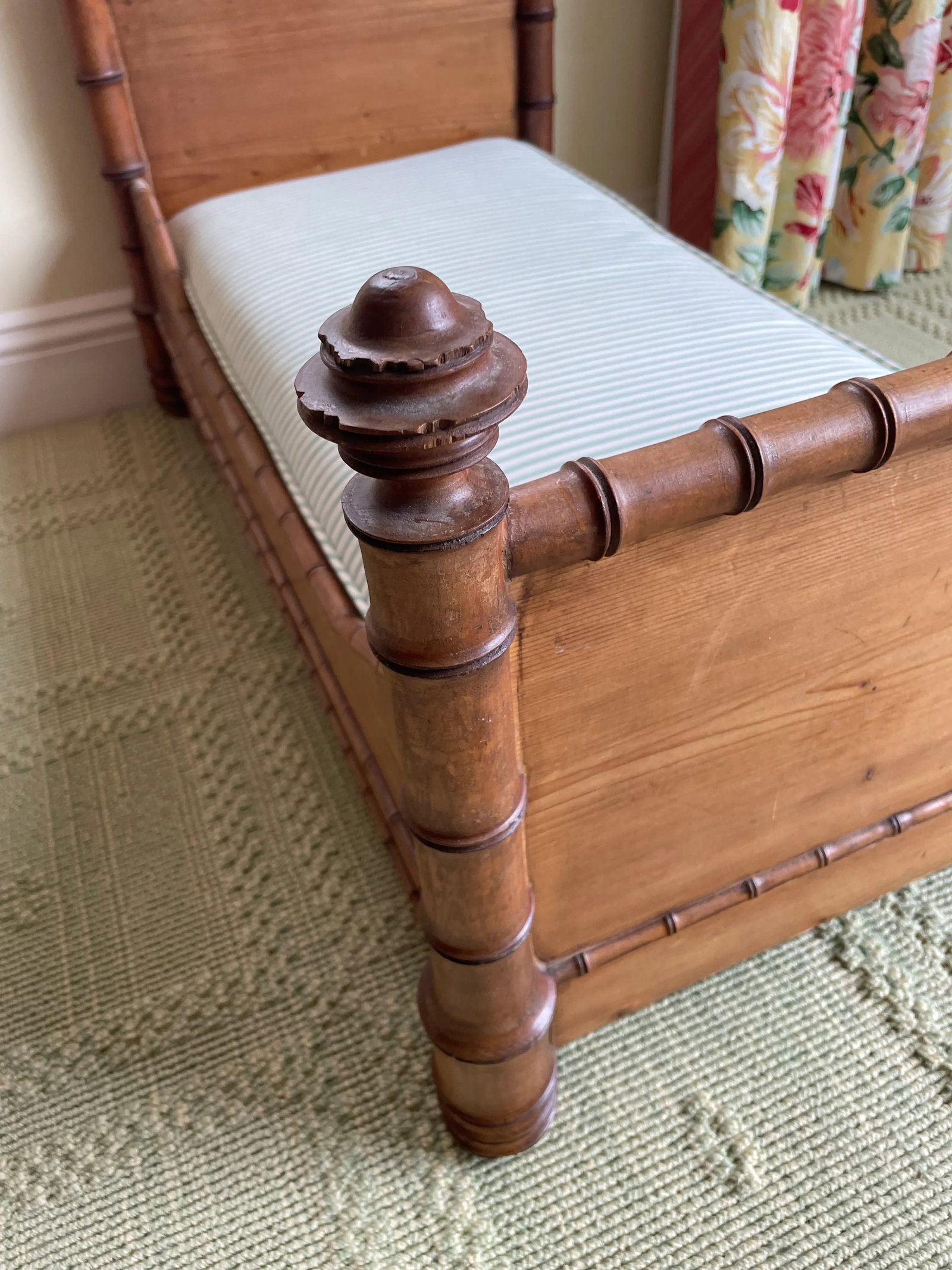 19th Cent French Faux Bamboo Dog Bed - 8