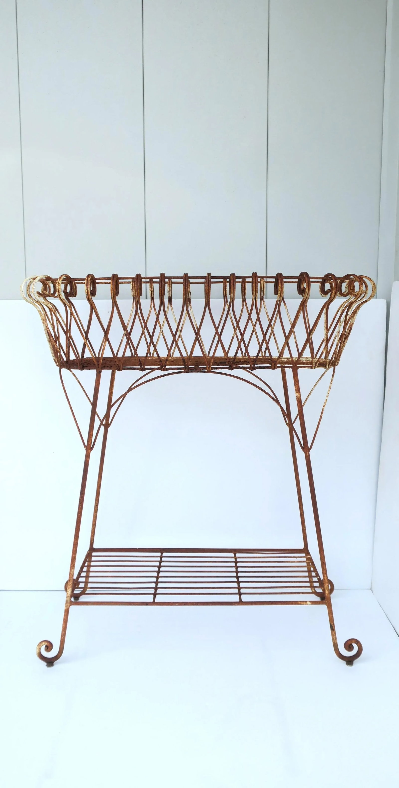 French Iron Plant Flowerpot Holder Stand Jardiniere - 6