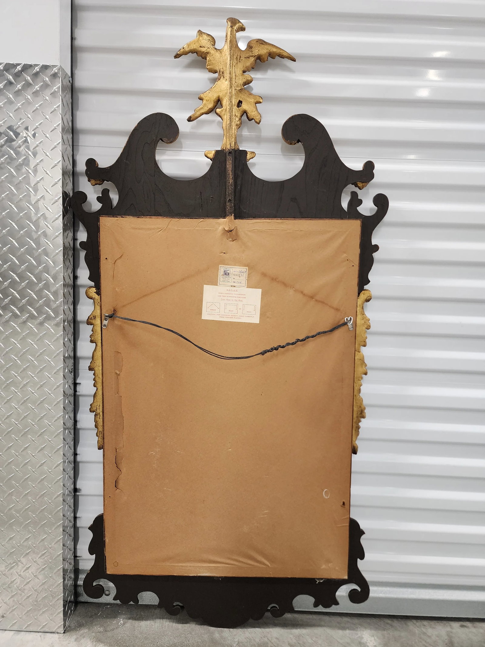 Friedman Brothers Chippendale Style Mahagony Mirror With Eagle Crest - 11
