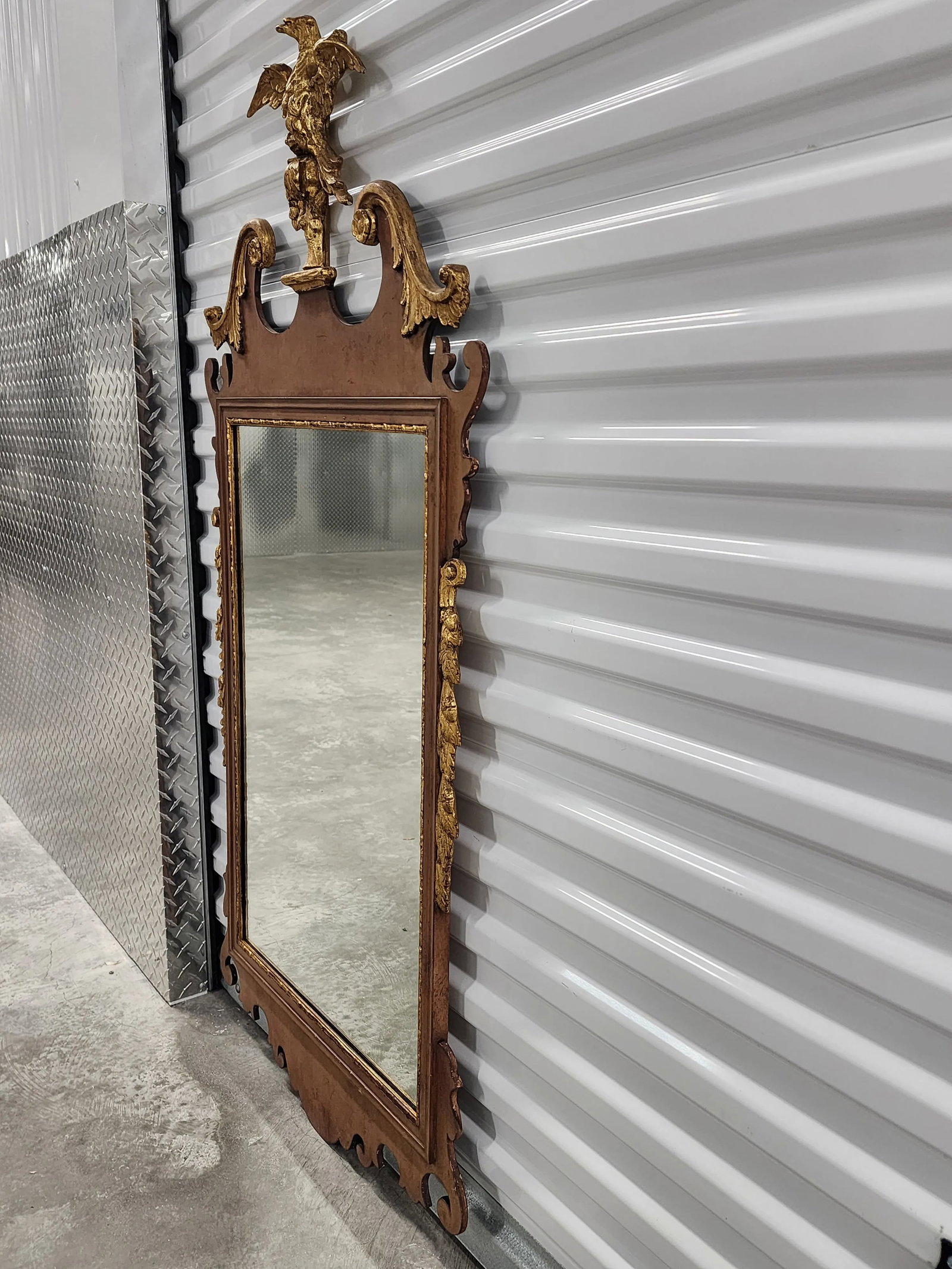 Friedman Brothers Chippendale Style Mahagony Mirror With Eagle Crest - 4