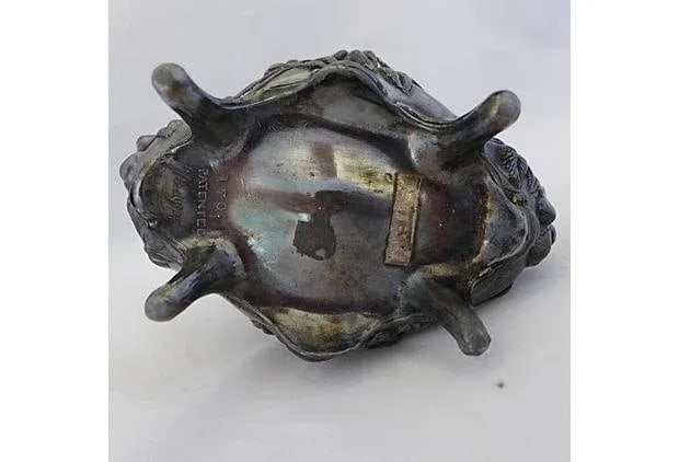 Art Nouveau Silverplate Footed Rose Jewelry Box - 7