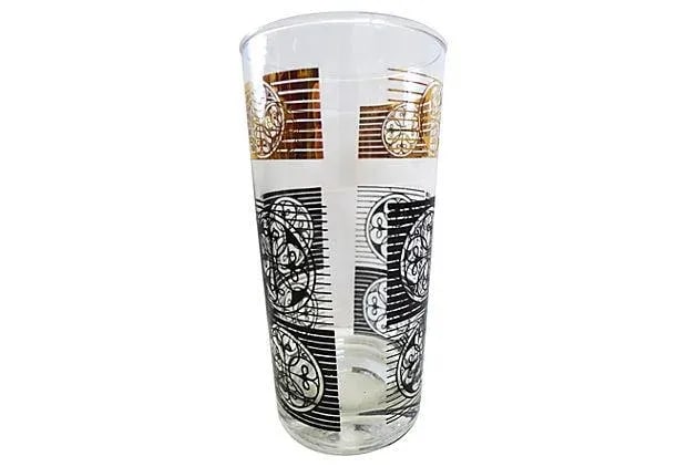 Mid-Century Tall Cocktail Glasses - Set of 7 - 4