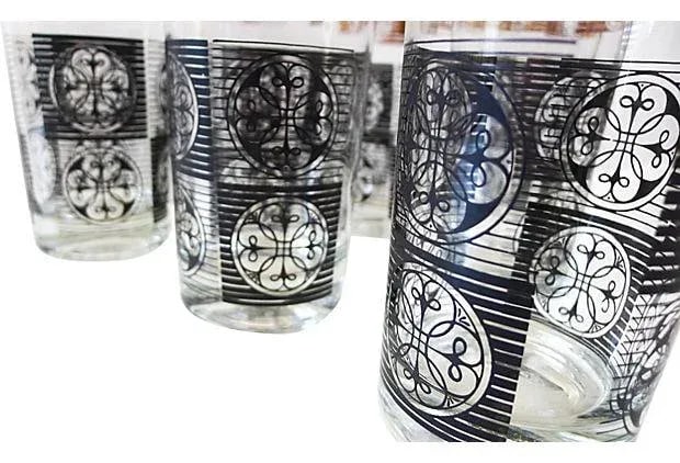 Mid-Century Tall Cocktail Glasses - Set of 7 - 5