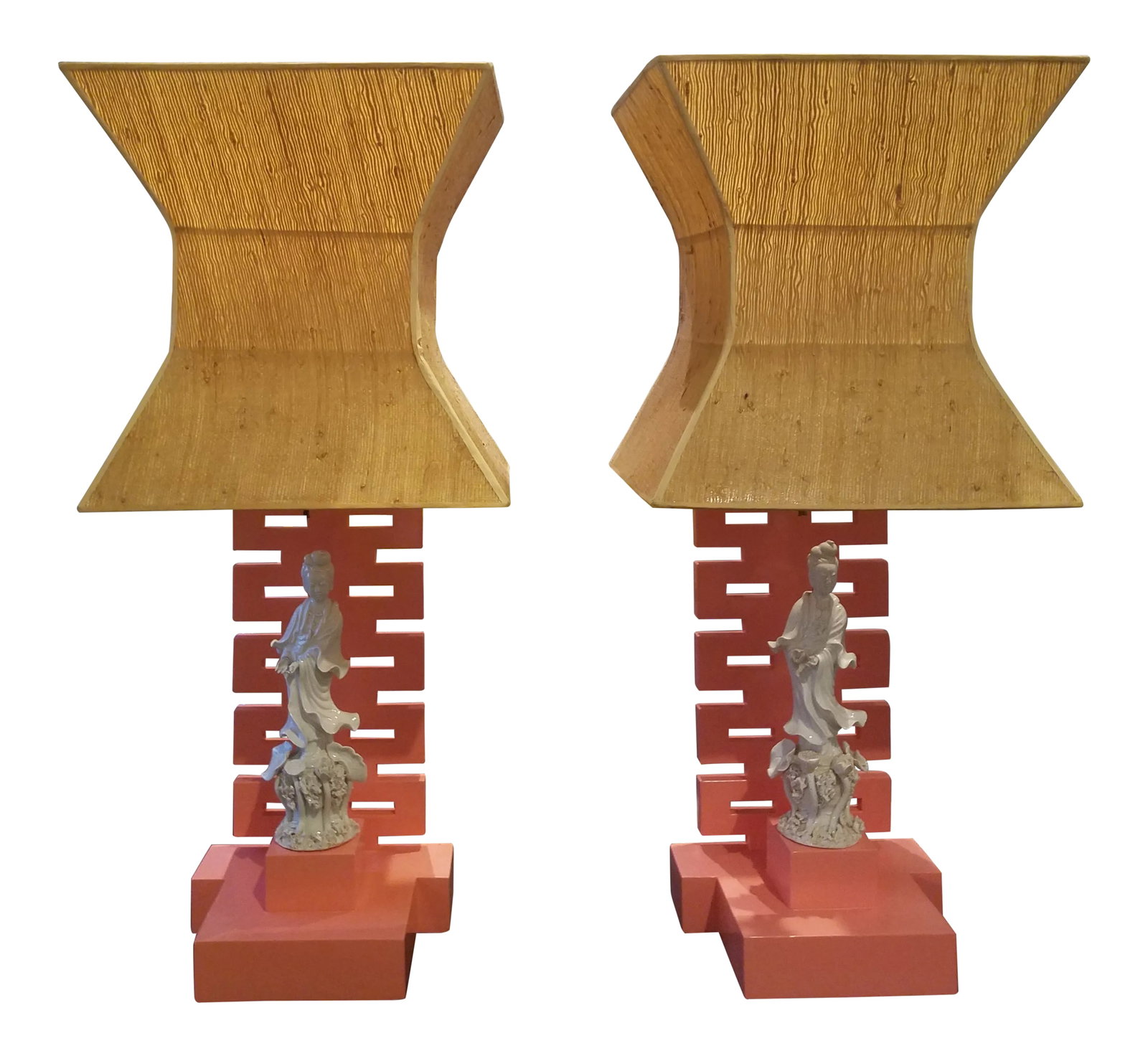 1950s Authentic James Mont Chinoiserie Lamps - a Pair (1 of 13)