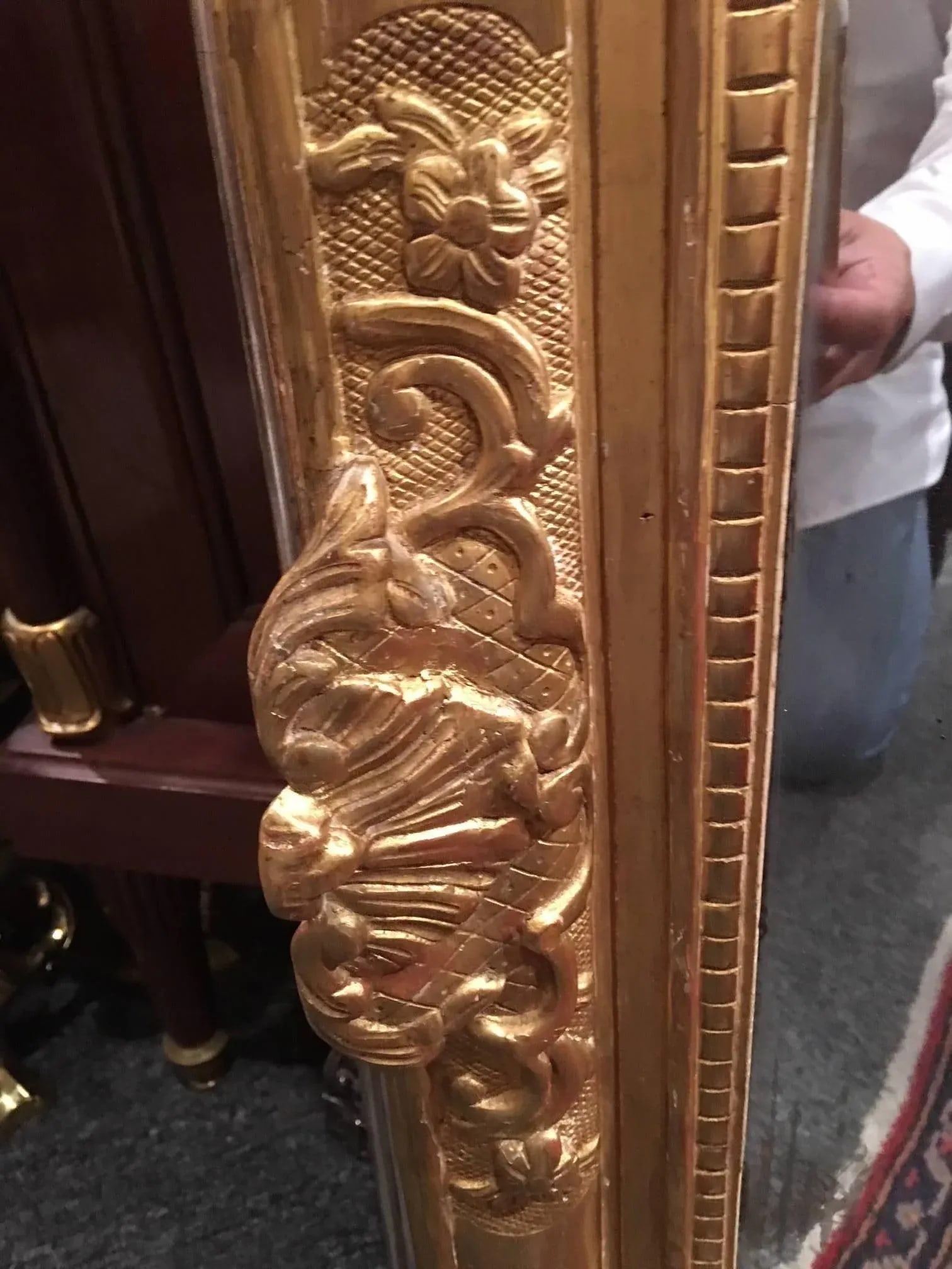 Louis XV Style Giltwood Overmantel Mirror, Early 19th Century - 6
