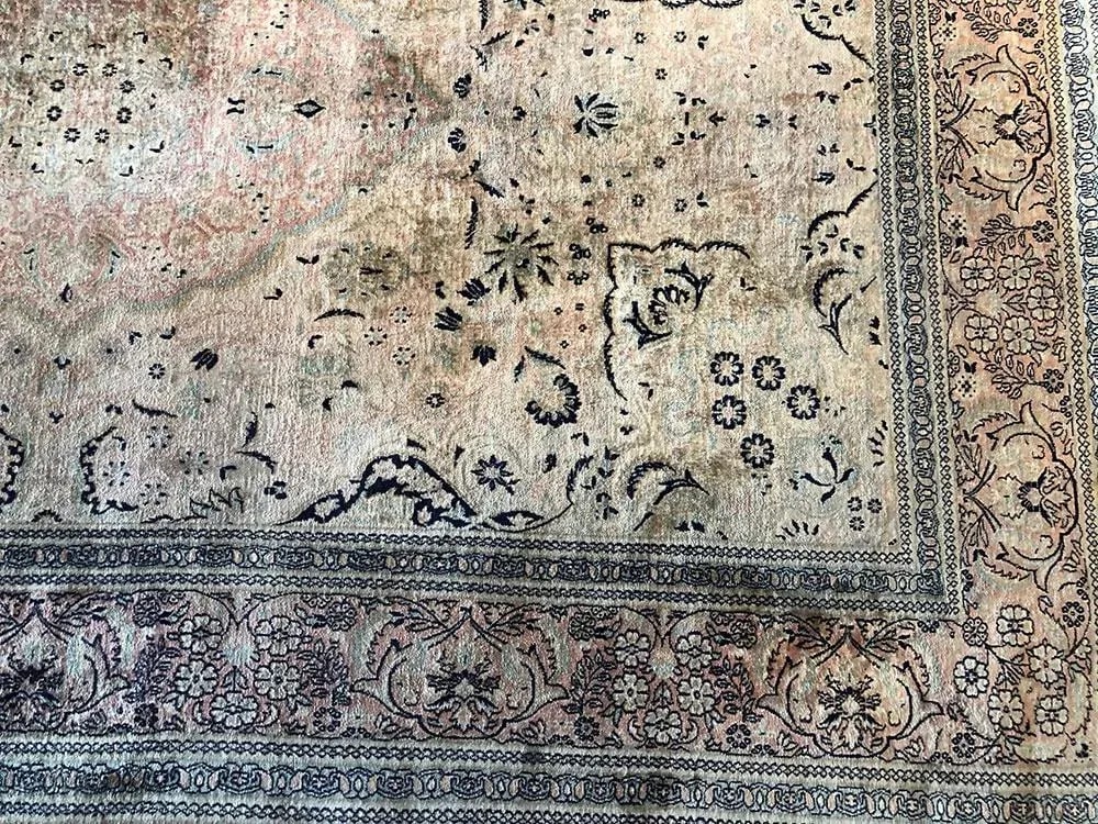 1980s Vintage Silk Chinese Contemporary Area Rug- 6' * 9' - 7