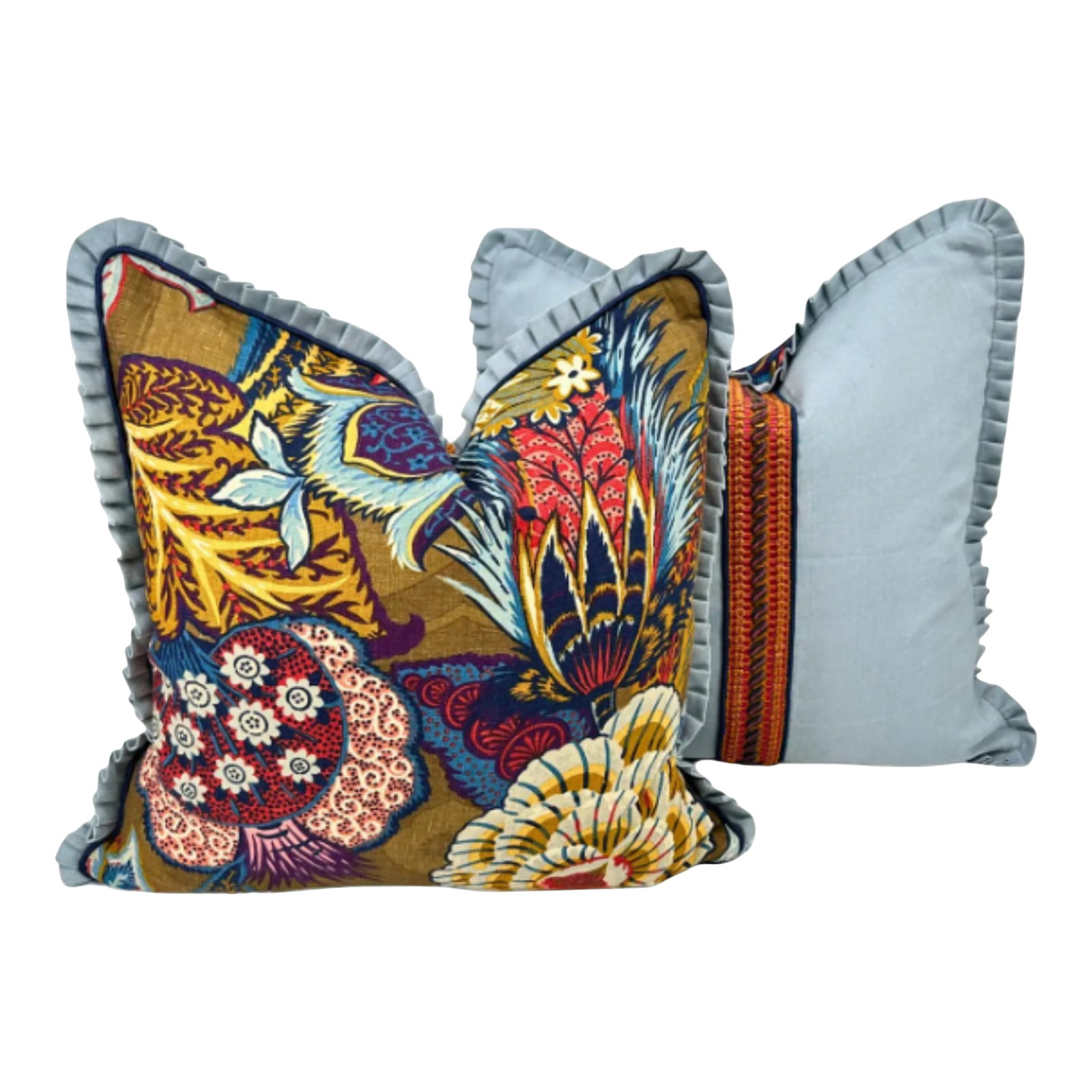 Schumacher Zanzibar Custom Made Pillows- a Pair (1 of 9)