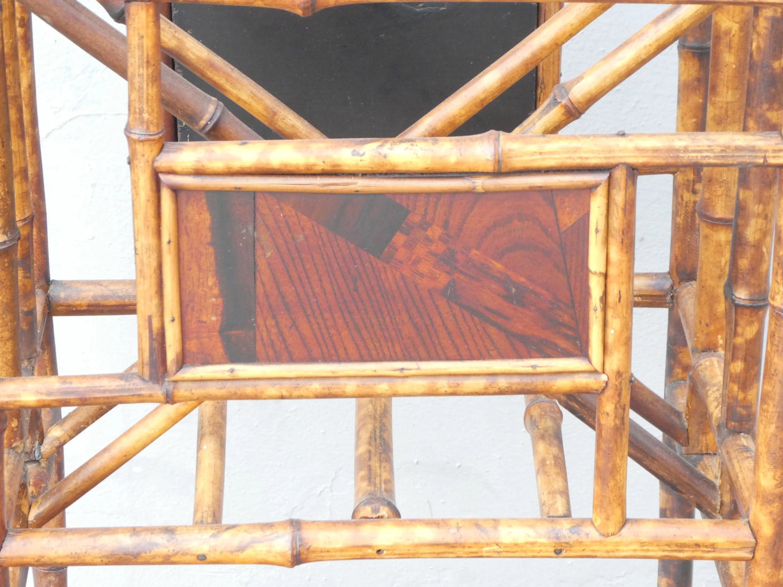 Late 19th Century Victorian Japanned Bamboo Magazine Rack - 4