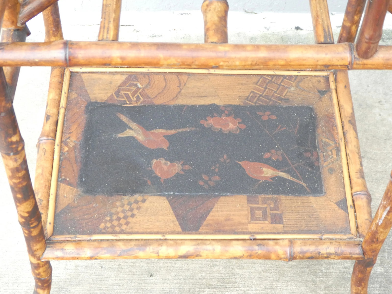 Late 19th Century Victorian Japanned Bamboo Magazine Rack - 5