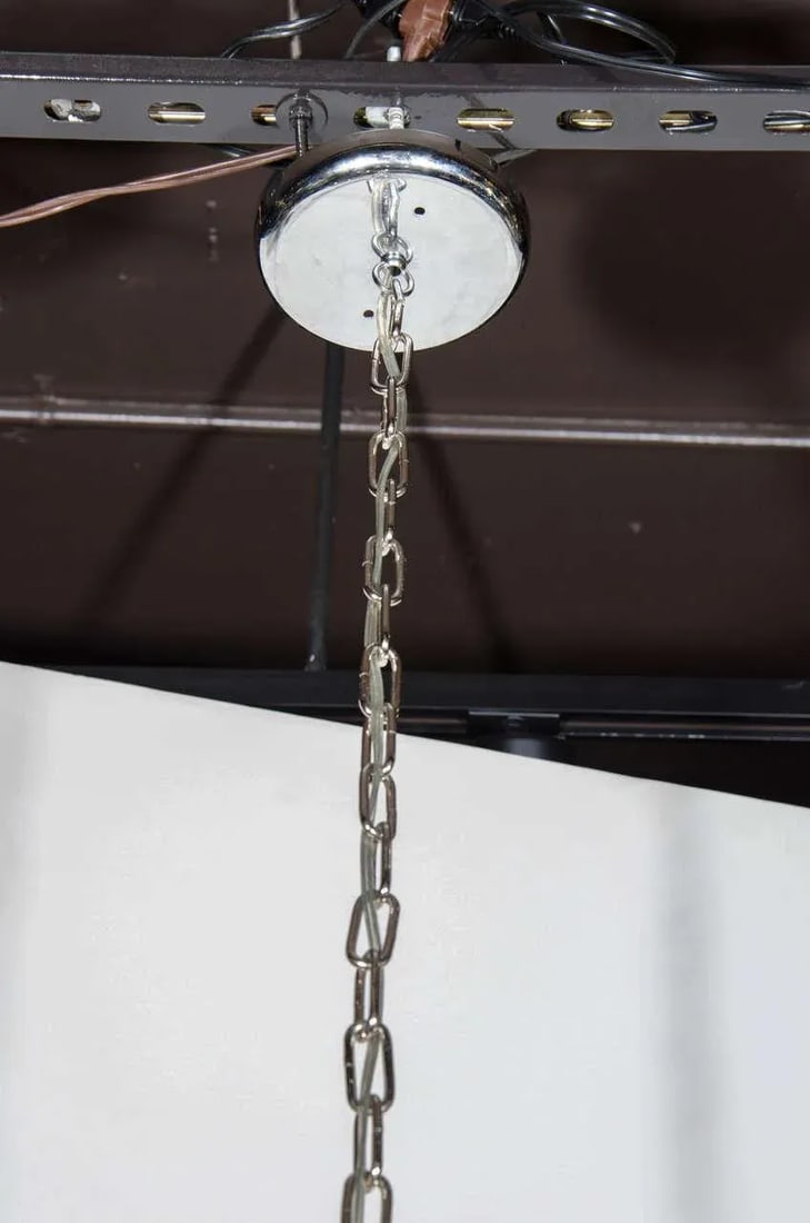 Mid-Century Modern Tubular Chandelier in Chrome, C. 1970s - 12