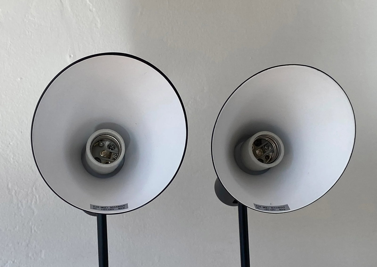Danish Modern Arne Jacobsen Black Aj Wall Sconces - 6