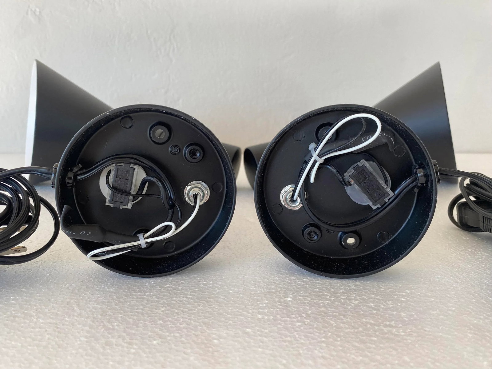 Danish Modern Arne Jacobsen Black Aj Wall Sconces - 9