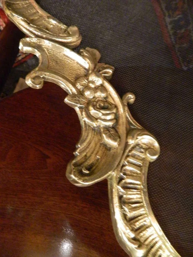 19th Century French Brass Fire Screen in the Rococo Style - 9
