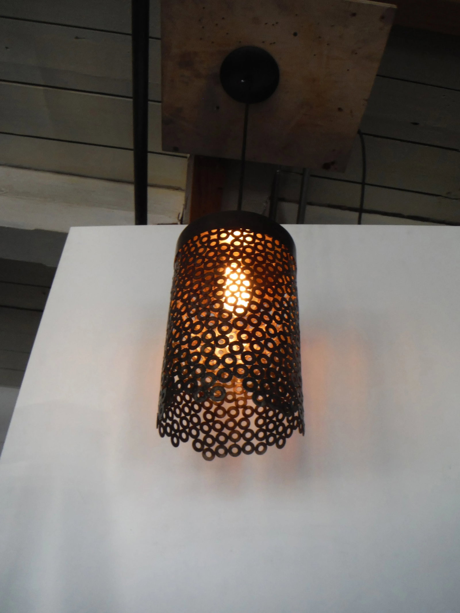 Waterfall Steel & Bronze Pendant Light - 4