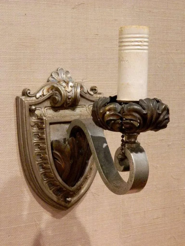 Circa 1910's Single Arm Gothic Revival Sconces Probably Caldwell - a Pair - 2