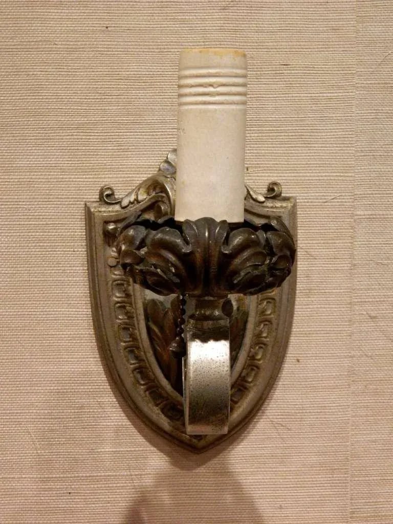 Circa 1910's Single Arm Gothic Revival Sconces Probably Caldwell - a Pair - 4