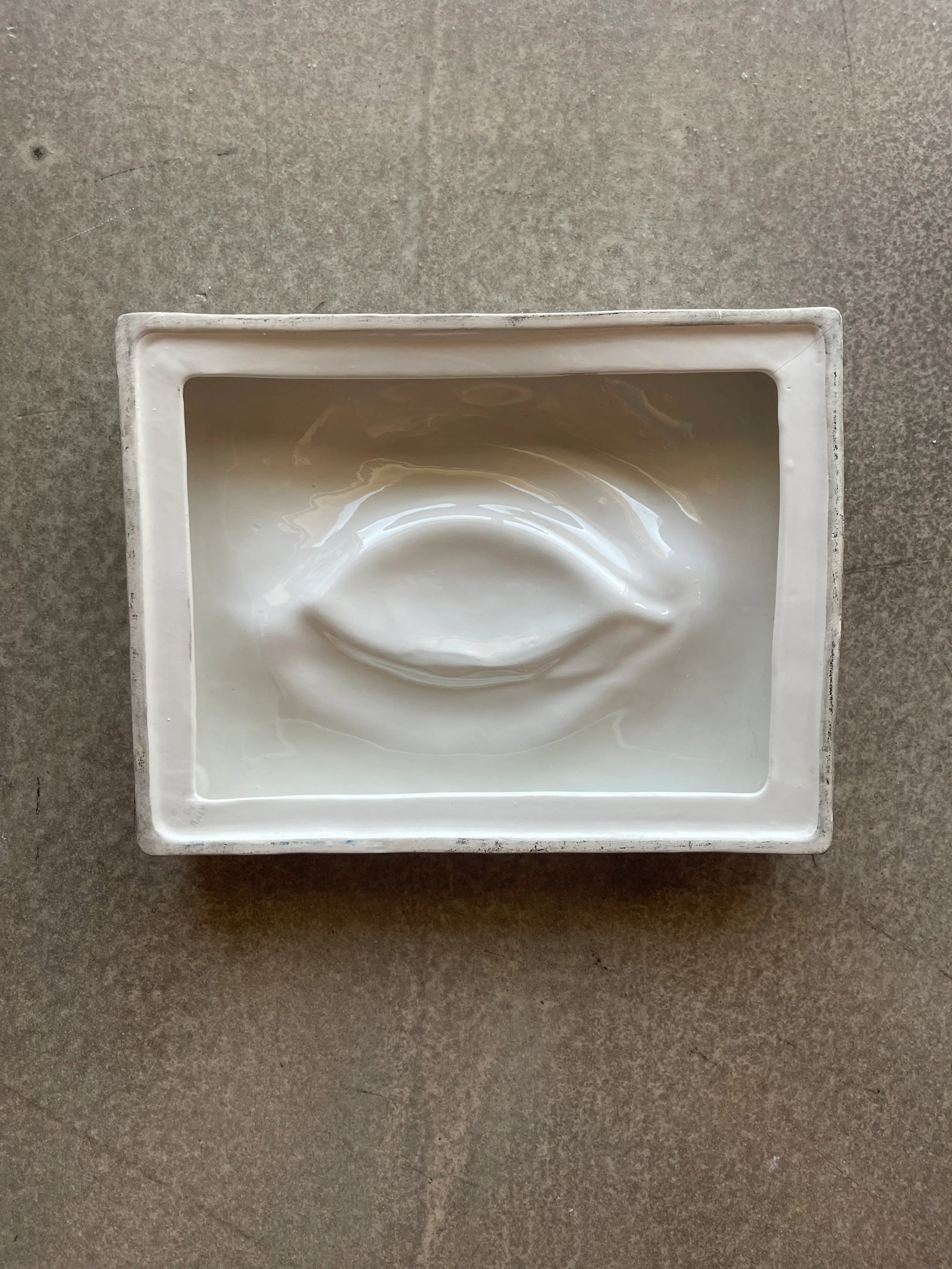 1970s Vintage Sigma Italy Porcelain Eye Wall Hanging Sculpture Taste Setter - 4