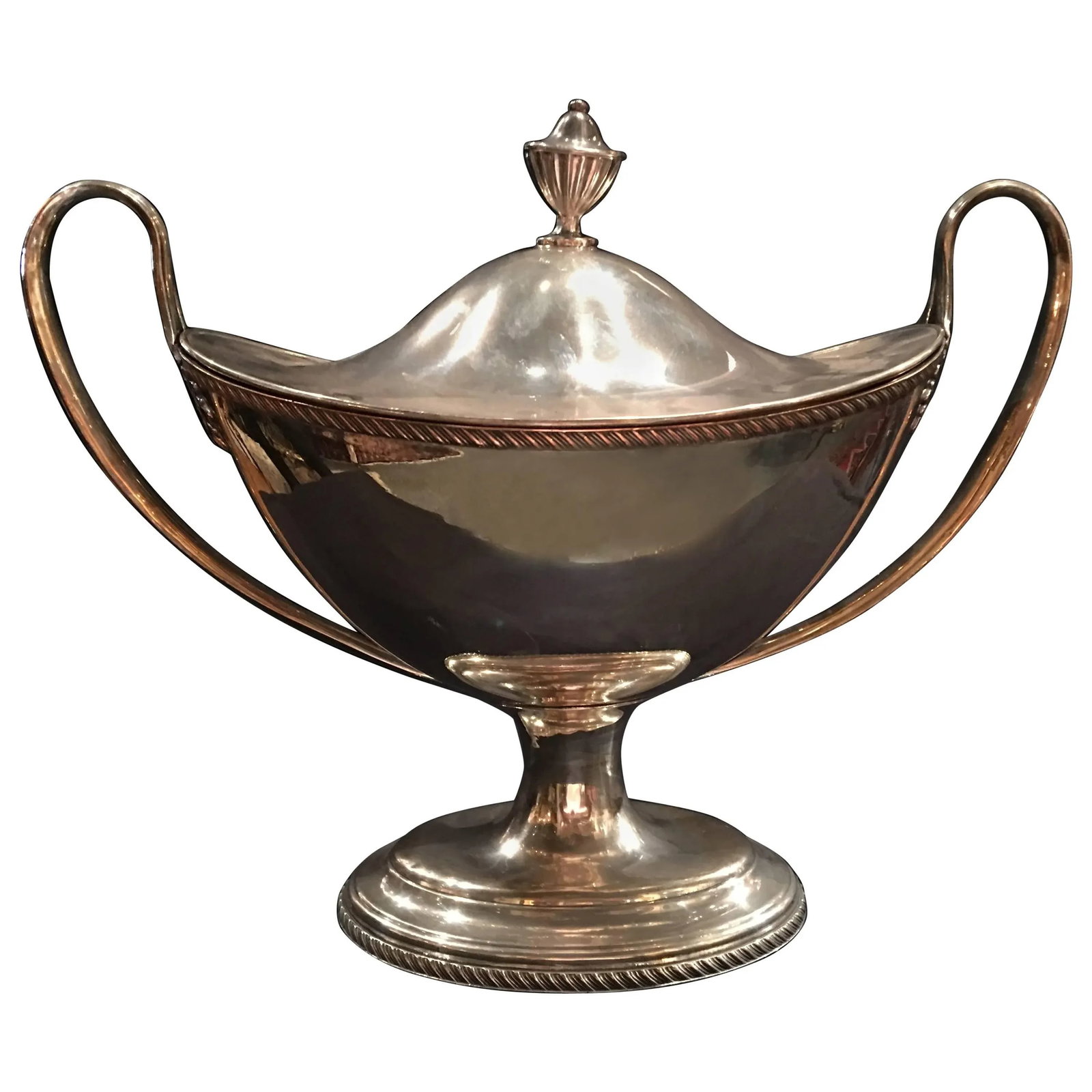 Sheffield Soup Tureen With Handles and Lid, Late 19th Century - 7