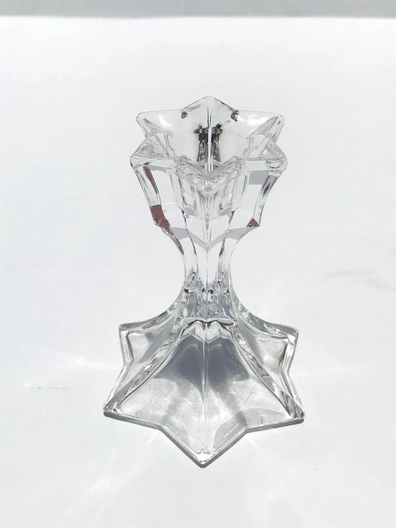 Set of Four Petite Vintage Faceted Crystal Candle Holders, 1970's - 6
