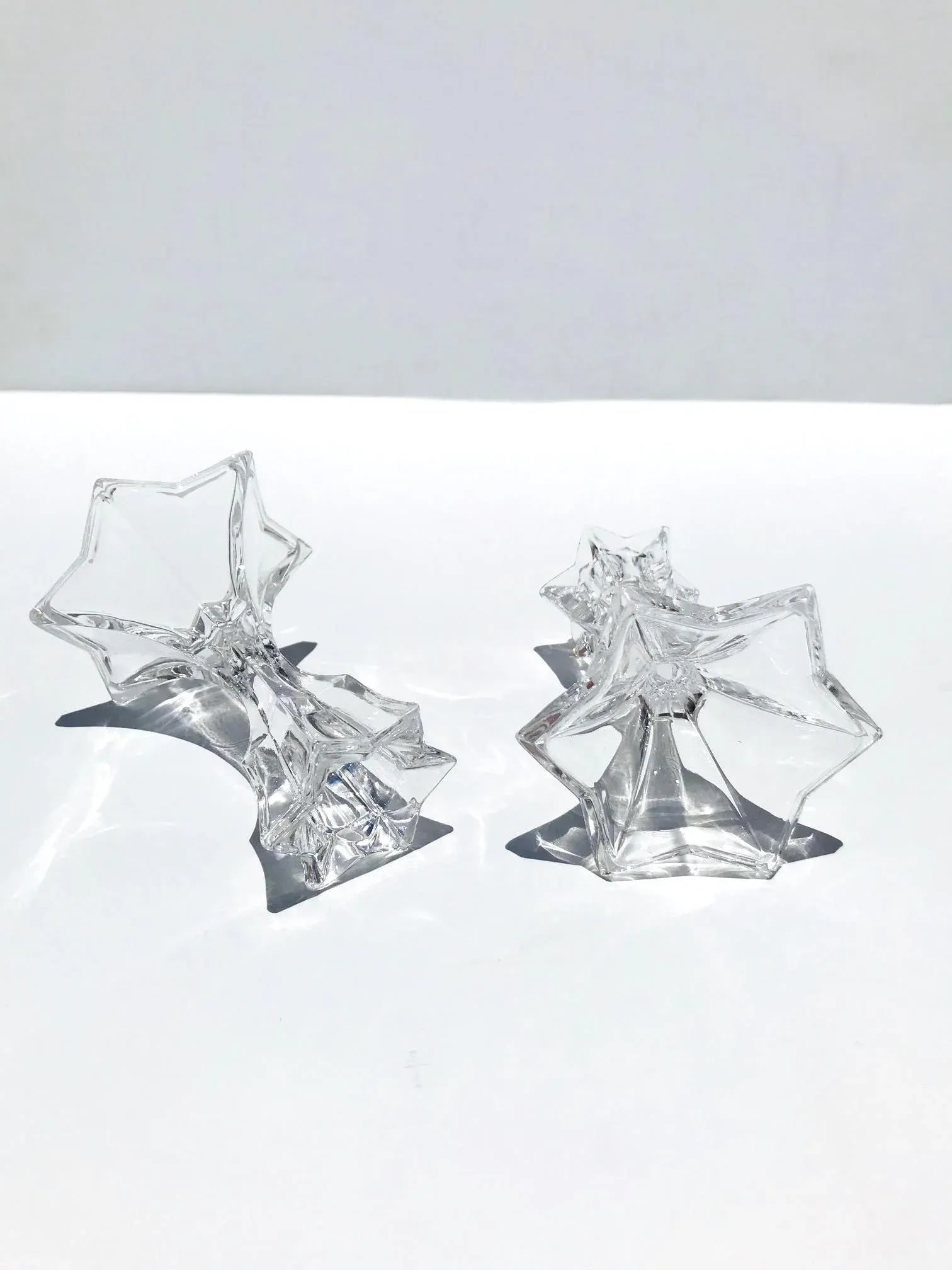Set of Four Petite Vintage Faceted Crystal Candle Holders, 1970's - 8