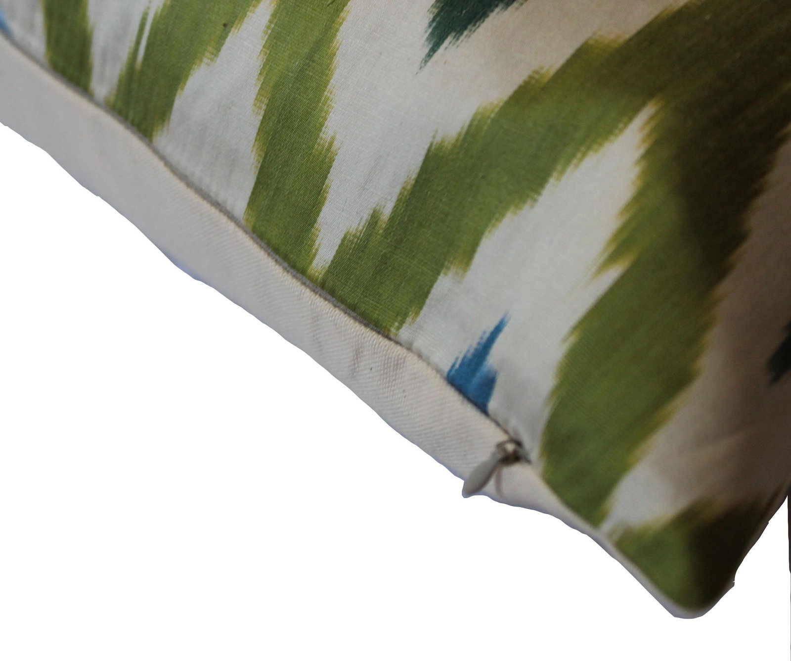 Contemporary Silk Ikat Bohemian Throw Pillow - 6