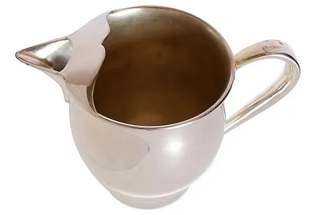 Silver Plate Pitcher and Glasses - Set of 5 - 3