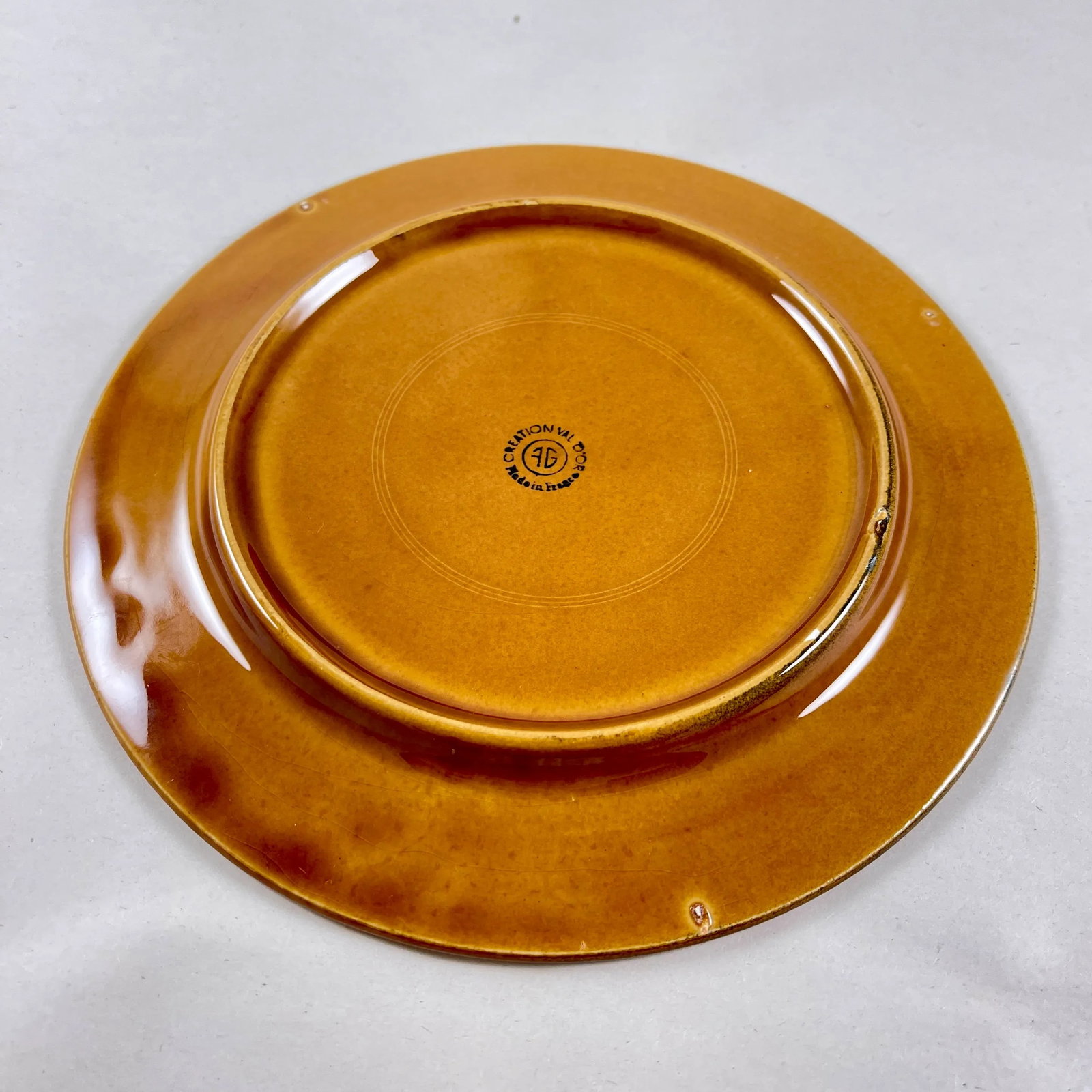 1950s French Gien Straw Pattern Cheese Course Service, 9 Pieces - 8