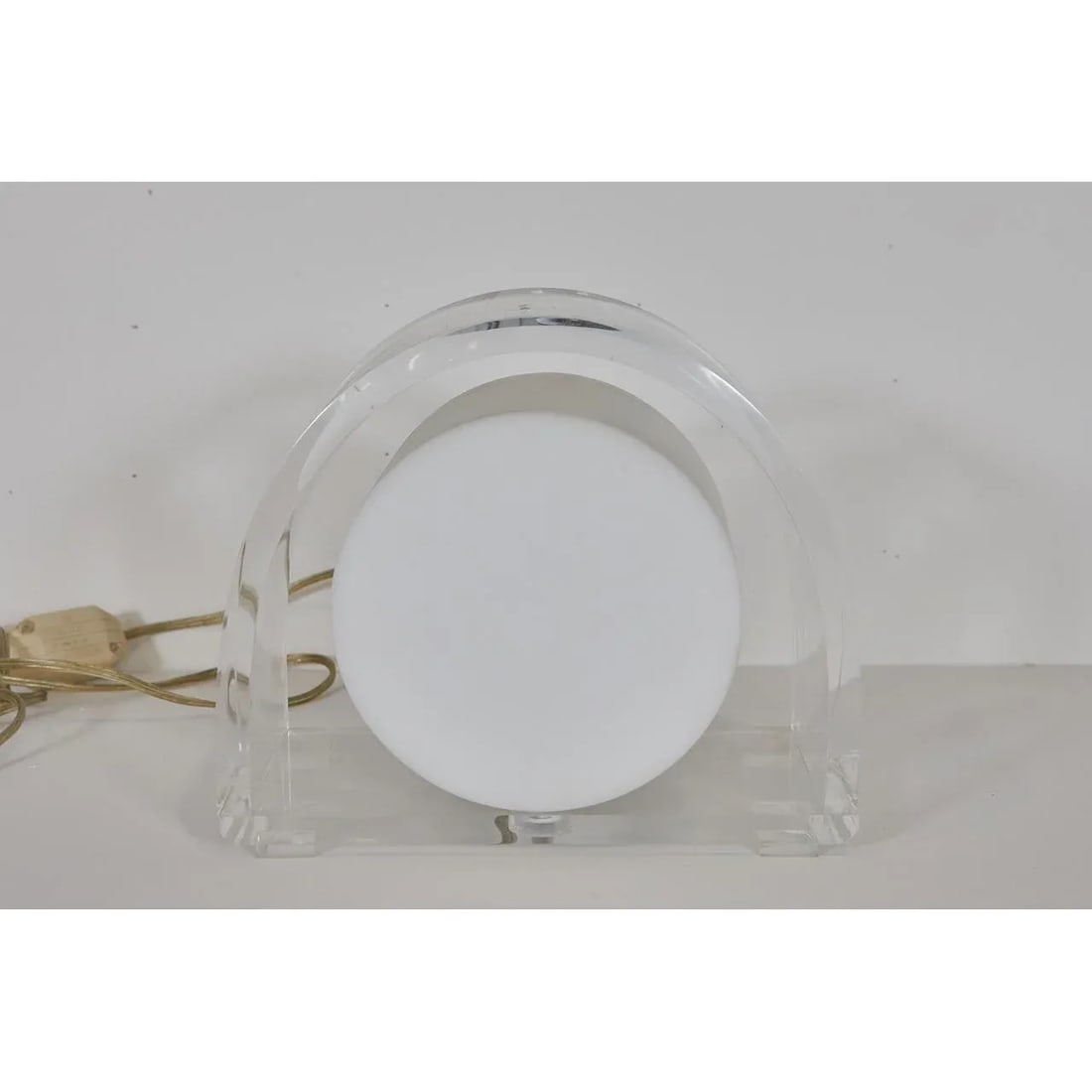 1970s Lucite Demilune Lamp by Ritts Company - 2