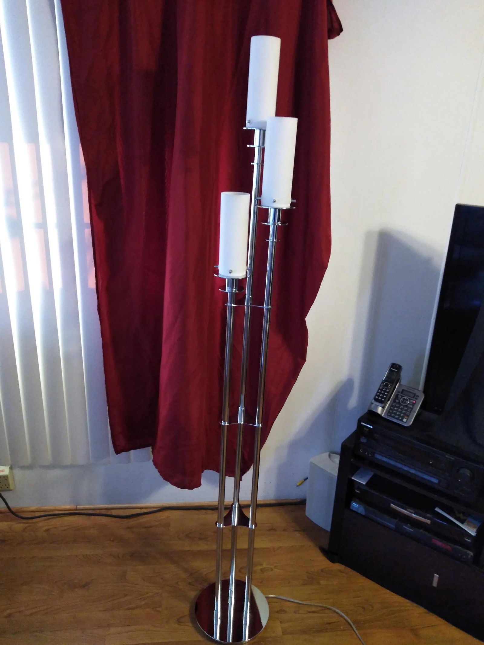 1980s Mid Century Style Three Arm Floor Lamp - 3