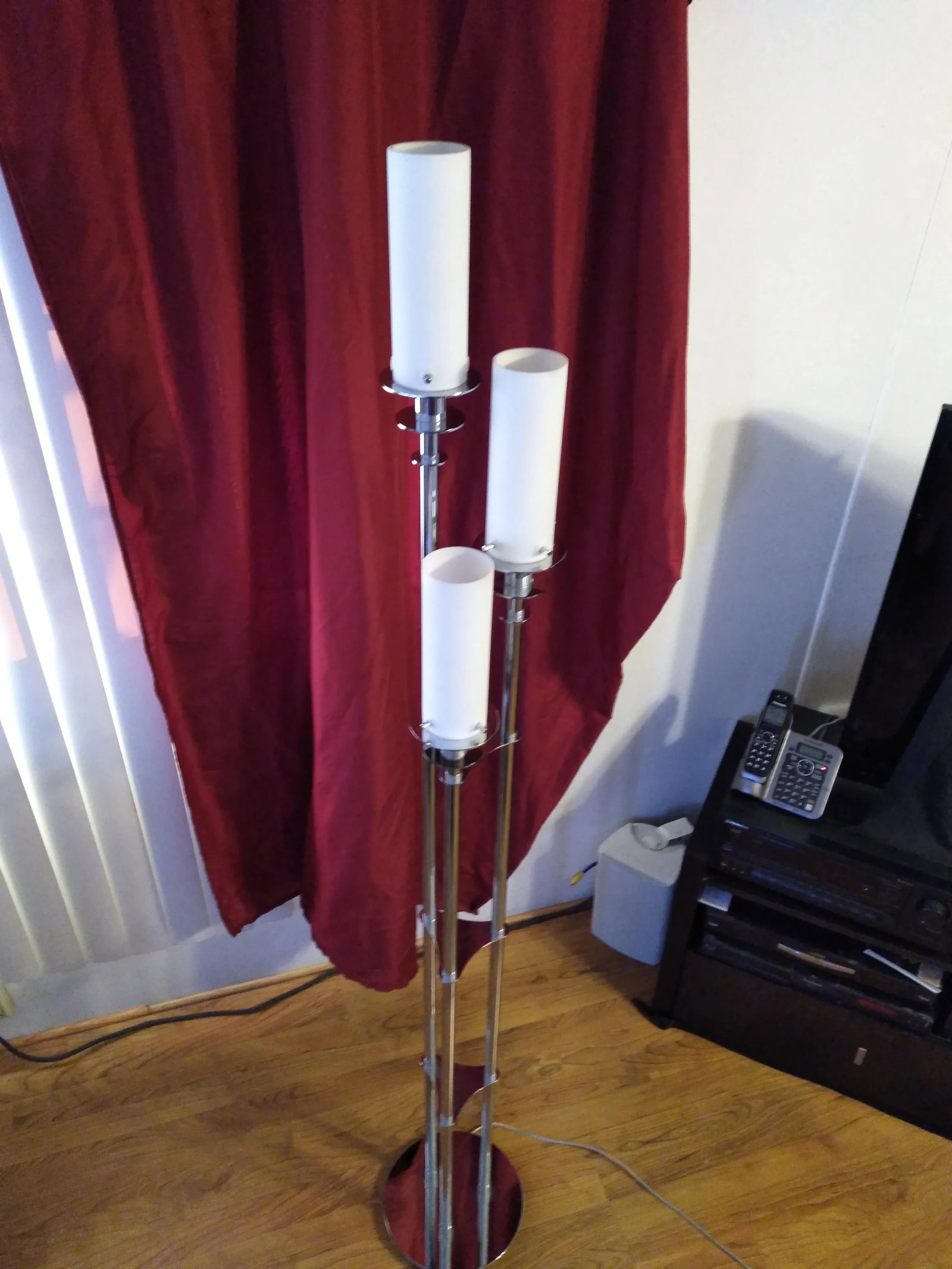 1980s Mid Century Style Three Arm Floor Lamp - 4