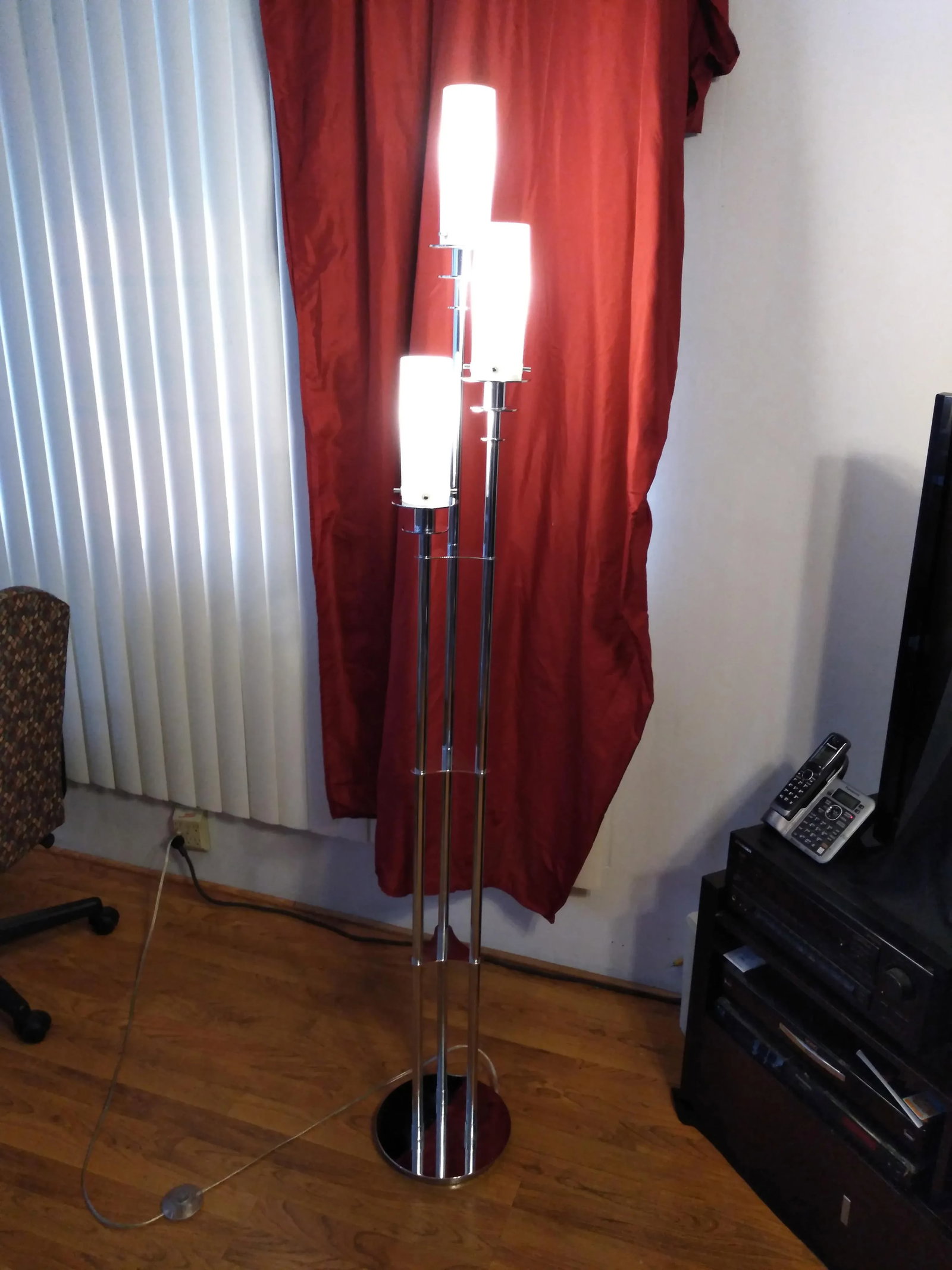 1980s Mid Century Style Three Arm Floor Lamp - 8