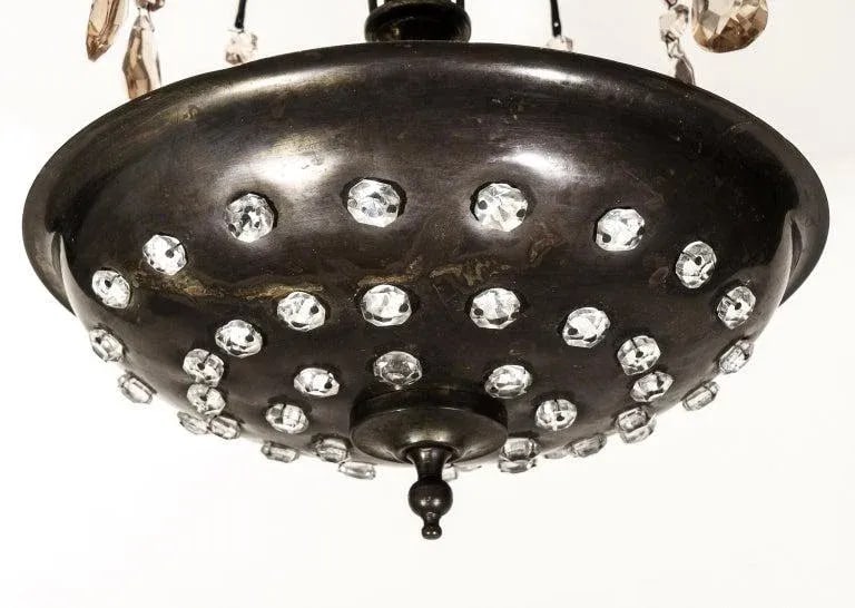 Maison Jansen Attrib "Fountain" Chandelier Art Deco - 3