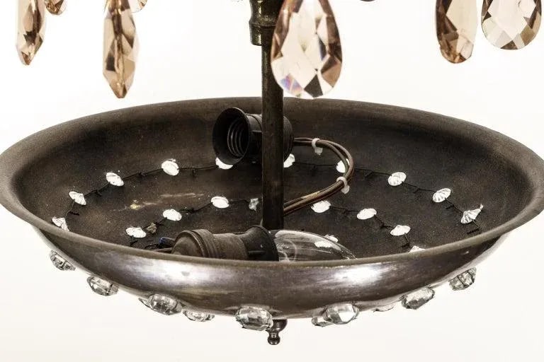 Maison Jansen Attrib "Fountain" Chandelier Art Deco - 4