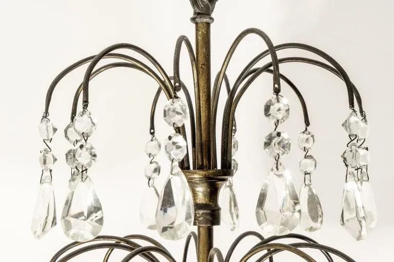 Maison Jansen Attrib "Fountain" Chandelier Art Deco - 6