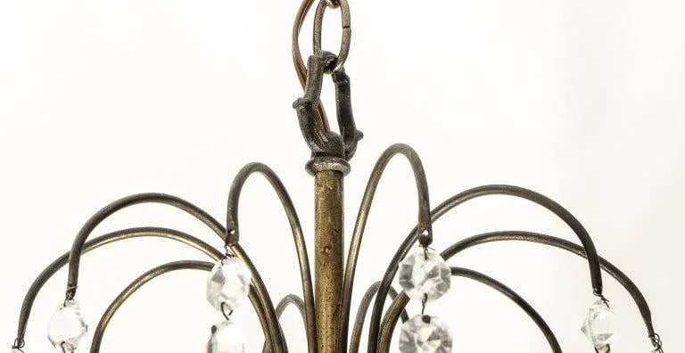 Maison Jansen Attrib "Fountain" Chandelier Art Deco - 7
