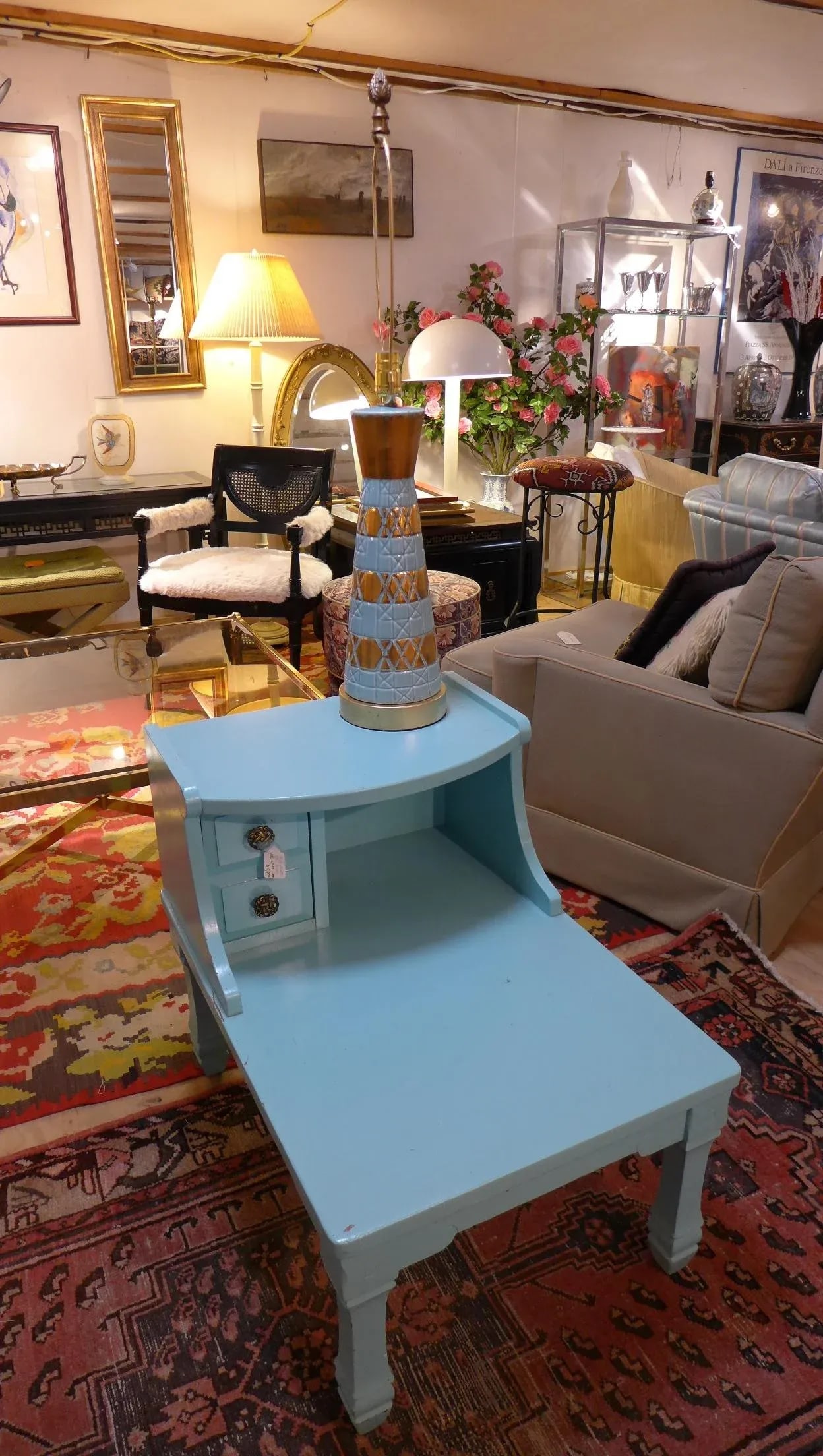Mid Century Ceramic Table Lamp - 6