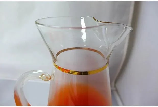 Orange Lemonade Pitcher & Glasses - Set of 6 - 6