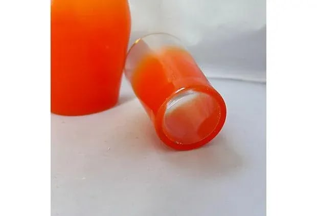 Orange Lemonade Pitcher & Glasses - Set of 6 - 8